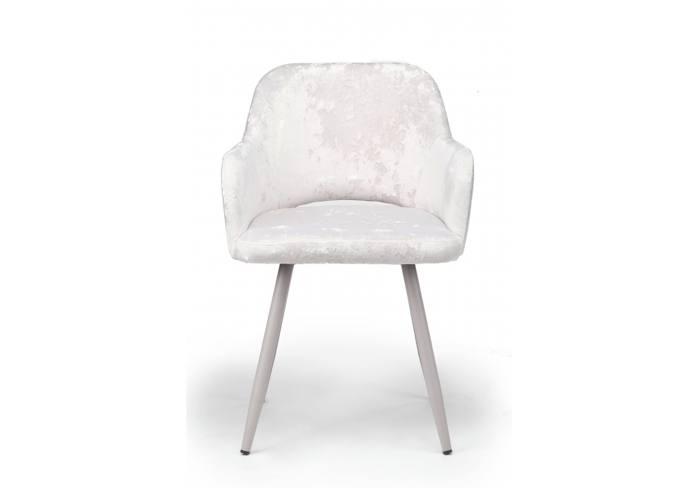 Стул на металлокаркасе Эолин 360 светло-бежевый (simple 011) / серый