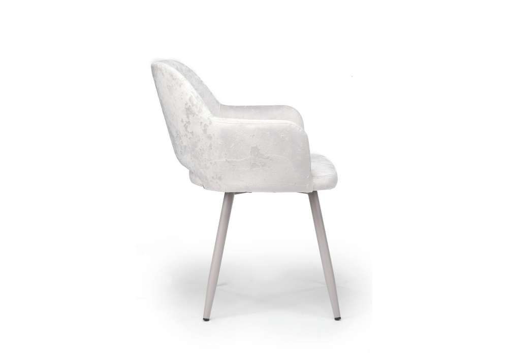 Стул на металлокаркасе Эолин 360 светло-бежевый (simple 011) / серый