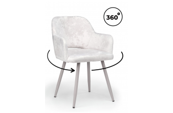 Стул на металлокаркасе Эолин 360 светло-бежевый (simple 011) / серый