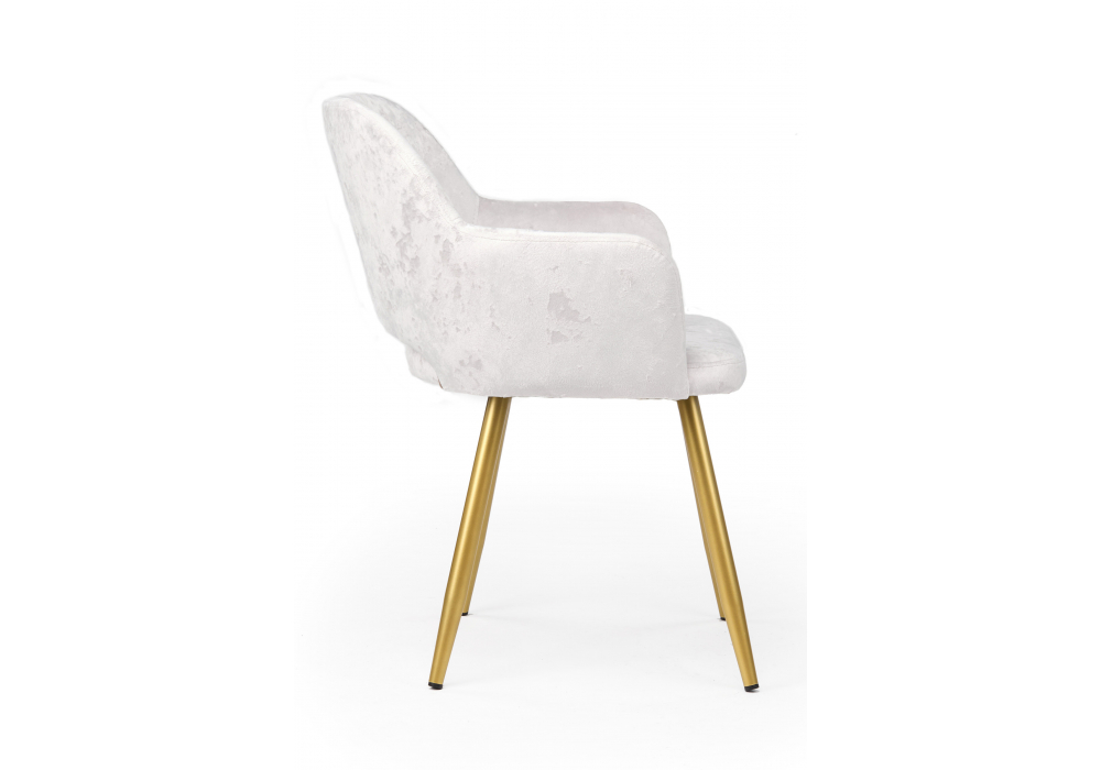 Стул на металлокаркасе Эолин 360 светло-бежевый (simple 011) / золотой