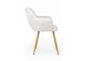 Стул на металлокаркасе Эолин 360 светло-бежевый (simple 011) / золотой