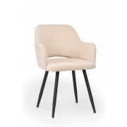 Стул на металлокаркасе Эолин бежевый (glory 03) / черный