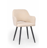 Стул на металлокаркасе Эолин бежевый (glory 03) / черный