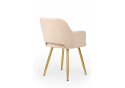 Стул на металлокаркасе Эолин бежевый (glory 03) / золотой