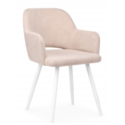 Стул на металлокаркасе Эолин латте (glory 10) / белый