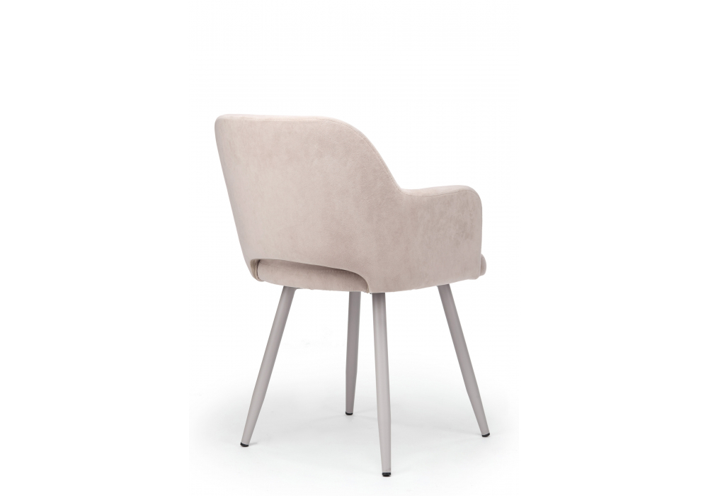 Стул на металлокаркасе Эолин латте (glory 10) / серый