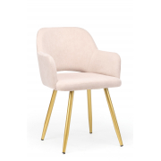 Стул на металлокаркасе Эолин латте (glory 10) / золотой