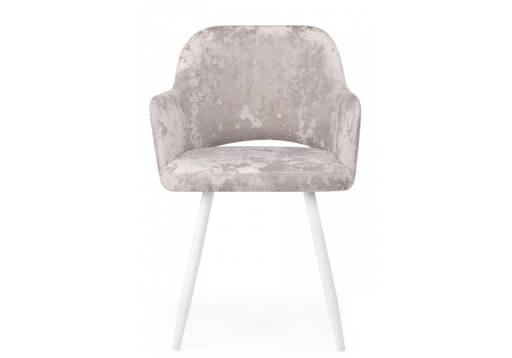 Стул на металлокаркасе Эолин латте (simple 008) / белый