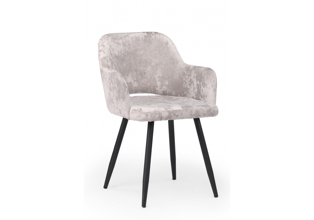 Стул на металлокаркасе Эолин латте (simple 008) / черный