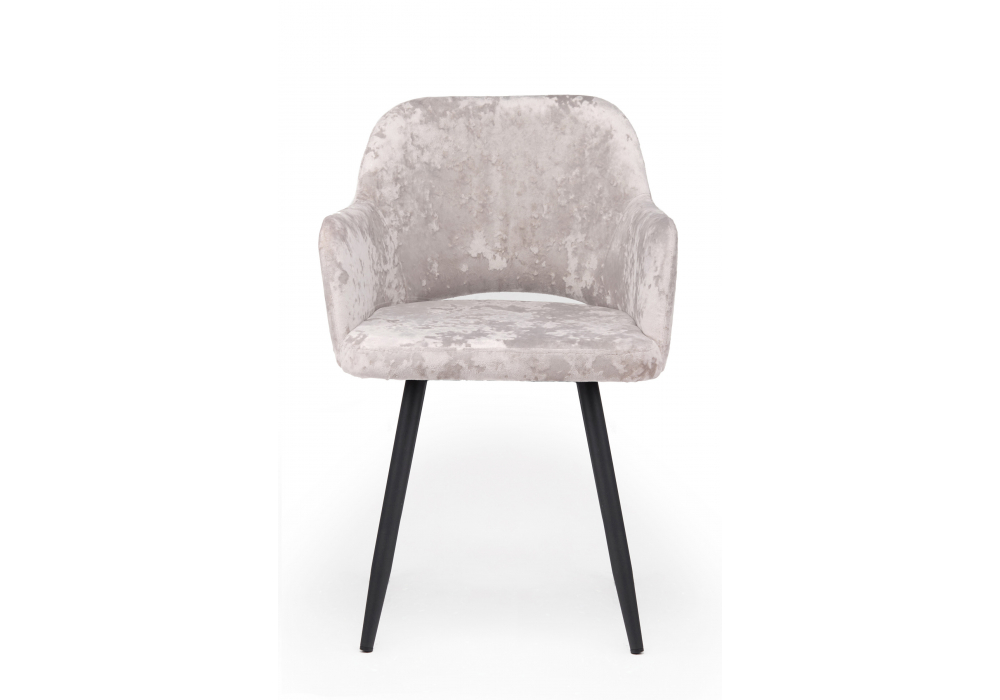 Стул на металлокаркасе Эолин латте (simple 008) / черный