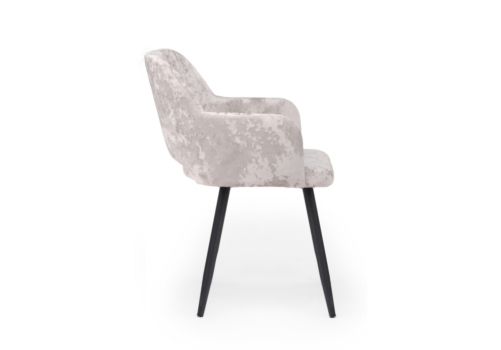 Стул на металлокаркасе Эолин латте (simple 008) / черный