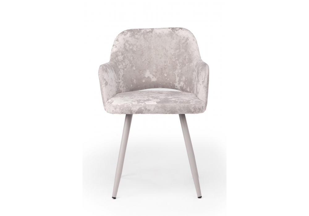 Стул на металлокаркасе Эолин латте (simple 008) / серый