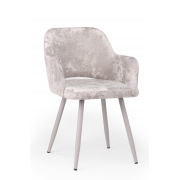 Стул на металлокаркасе Эолин латте (simple 008) / серый