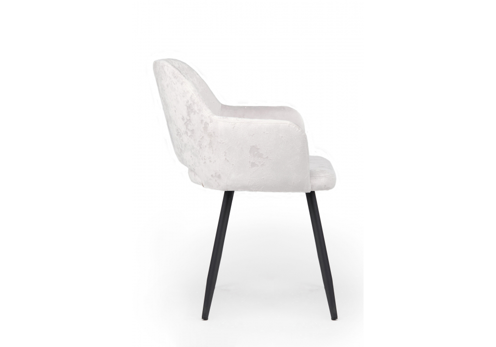 Стул на металлокаркасе Эолин светло-бежевый (simple 011) / черный