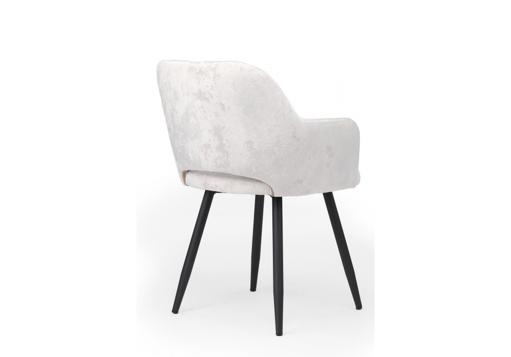 Стул на металлокаркасе Эолин светло-бежевый (simple 011) / черный