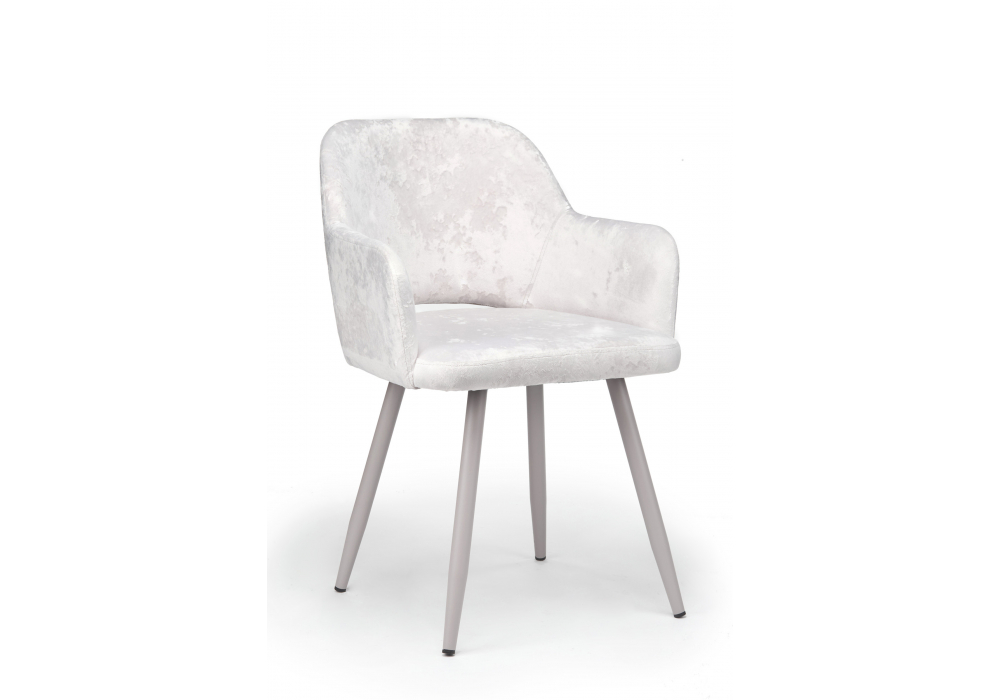 Стул на металлокаркасе Эолин светло-бежевый (simple 011) / серый