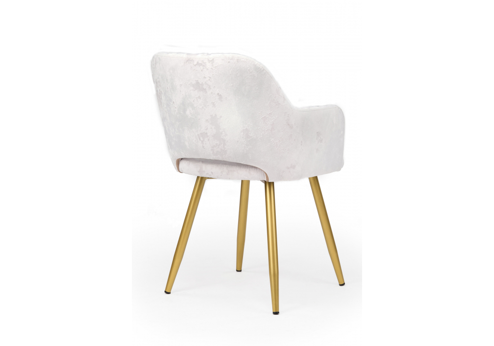 Стул на металлокаркасе Эолин светло-бежевый (simple 011) / золотой