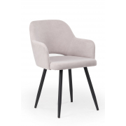 Стул на металлокаркасе Эолин светло-серый (glory 36) / черный