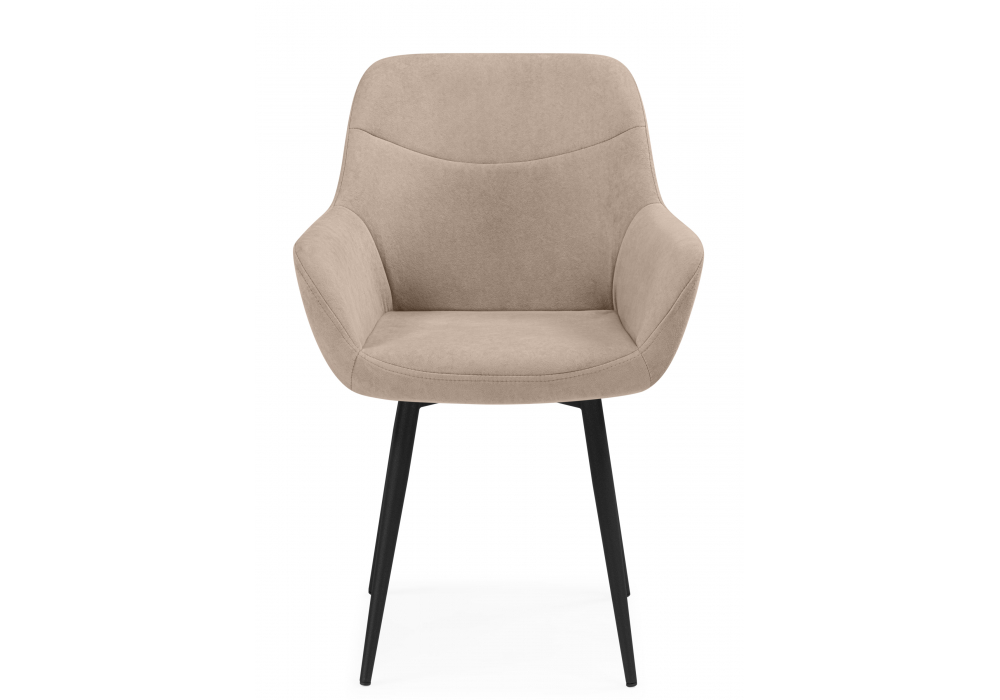 Стул на металлокаркасе Флюид бежевый (zd 210) / черный