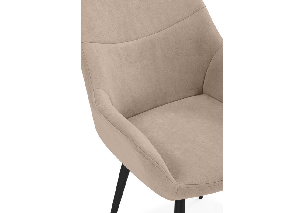 Стул на металлокаркасе Флюид бежевый (zd 210) / черный