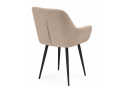 Стул на металлокаркасе Флюид бежевый (zd 210) / черный