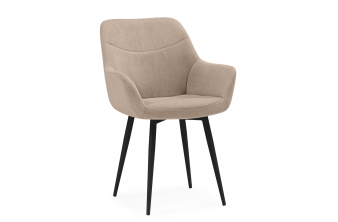 Стул на металлокаркасе Флюид бежевый (zd 210) / черный