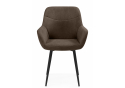 Стул на металлокаркасе Флюид коричневый (glory 08) / черный