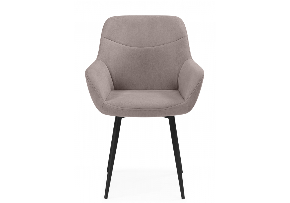 Стул на металлокаркасе Флюид латте (zd (290) / черный