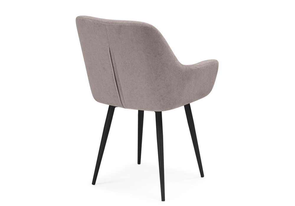 Стул на металлокаркасе Флюид латте (zd (290) / черный