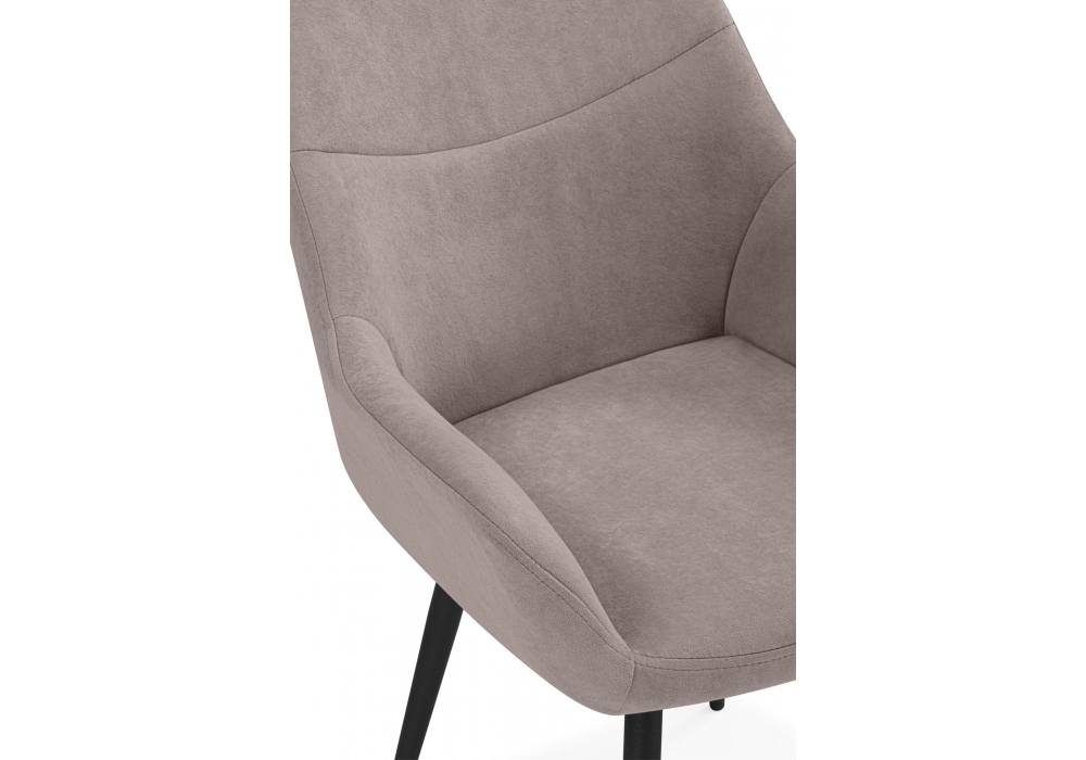 Стул на металлокаркасе Флюид латте (zd (290) / черный