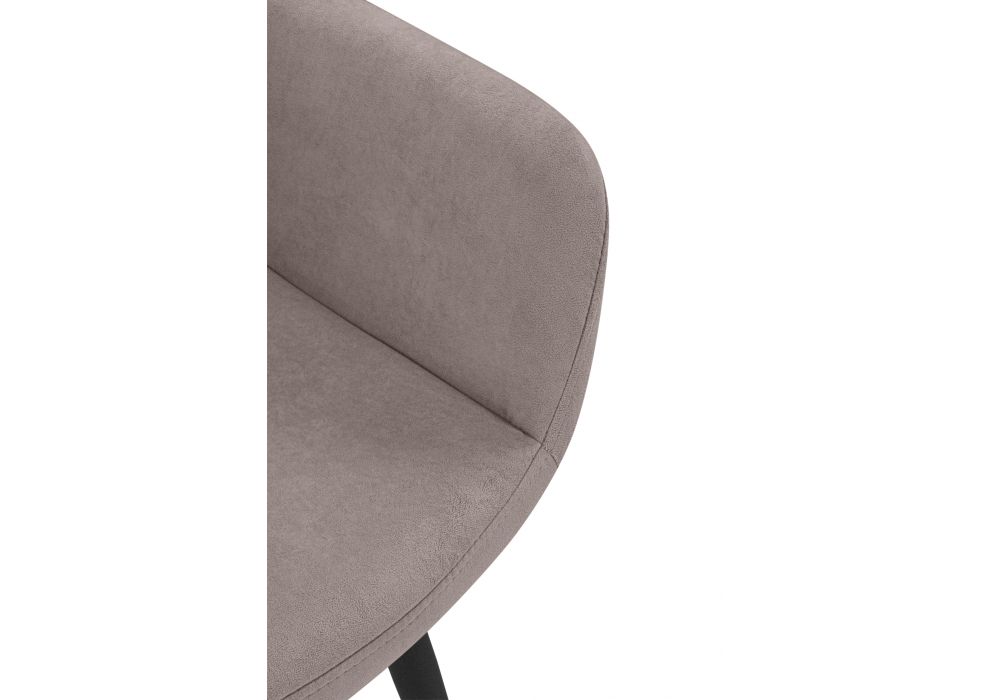 Стул на металлокаркасе Флюид латте (zd (290) / черный