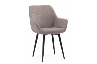 Стул на металлокаркасе Флюид латте (zd (290) / черный