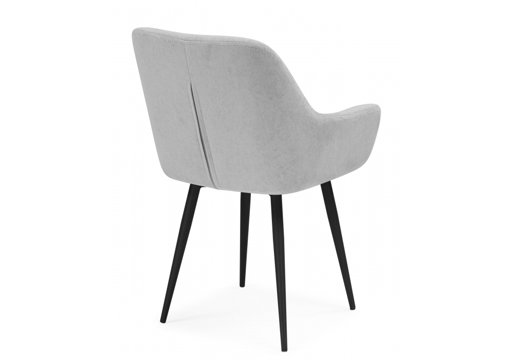 Стул на металлокаркасе Флюид светло-серый (zd 960) / черный