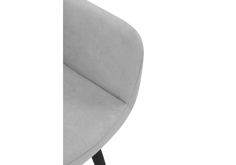 Стул на металлокаркасе Флюид светло-серый (zd 960) / черный