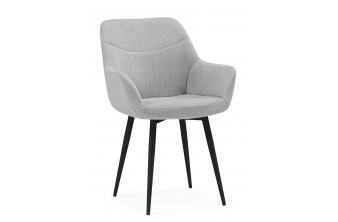 Стул на металлокаркасе Флюид светло-серый (zd 960) / черный