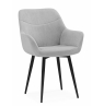 Стул на металлокаркасе Флюид светло-серый (zd 960) / черный