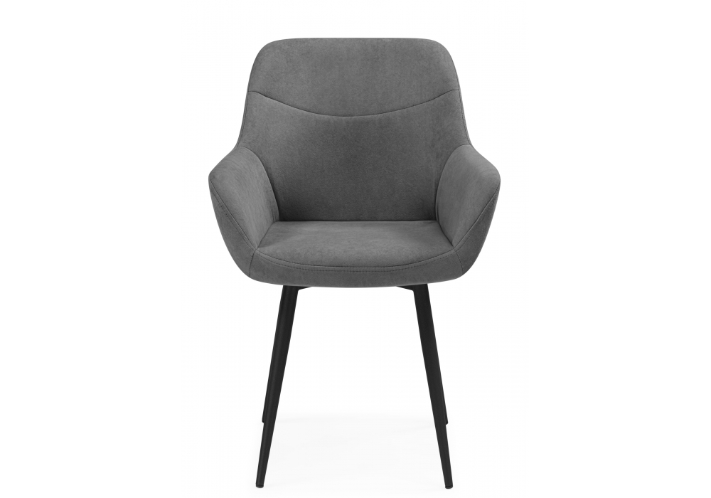Стул на металлокаркасе Флюид темно-серый (zd 995) / черный