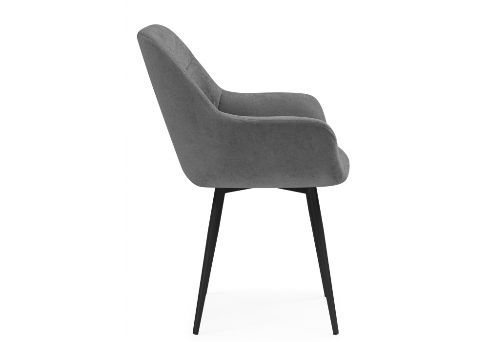 Стул на металлокаркасе Флюид темно-серый (zd 995) / черный