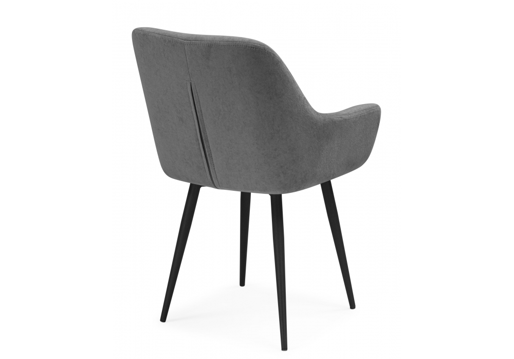 Стул на металлокаркасе Флюид темно-серый (zd 995) / черный