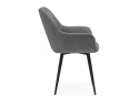Стул на металлокаркасе Флюид темно-серый (zd 995) / черный