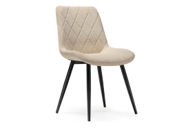 Стул на металлокаркасе Fox beige / black