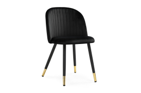 Стул на металлокаркасе Gabi black / black / gold