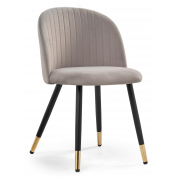 Стул на металлокаркасе Gabi latte / black / gold