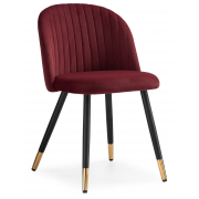 Стул на металлокаркасе Gabi wine red / black