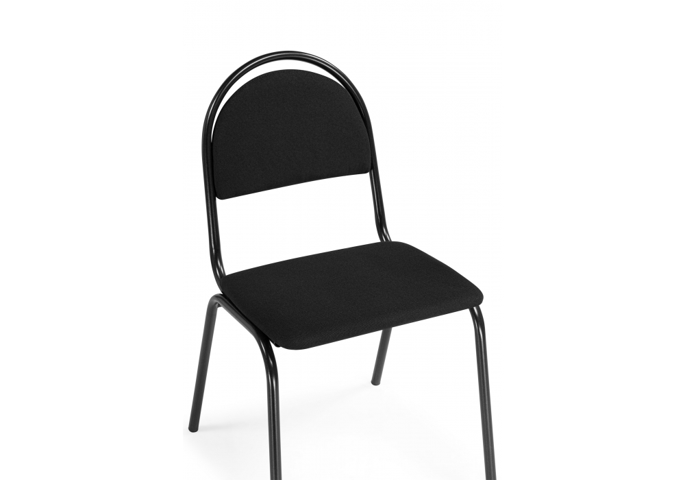 Стул на металлокаркасе Гумер ткань черный / темный мусс