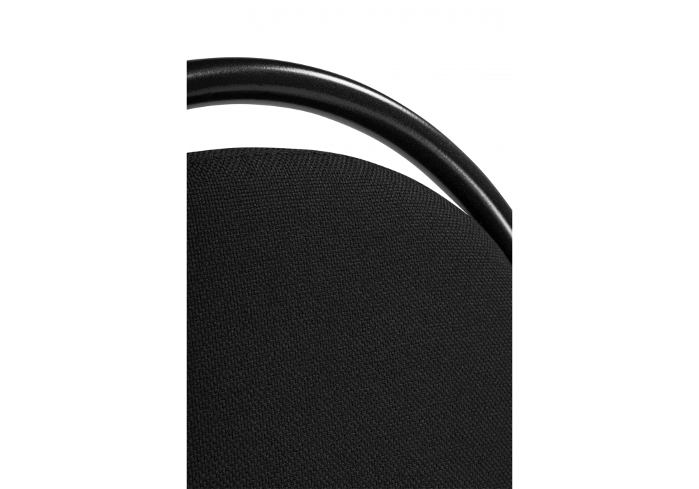 Стул на металлокаркасе Гумер ткань черный / темный мусс