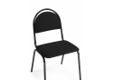 Стул на металлокаркасе Гумер ткань черный / темный мусс