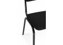 Стул на металлокаркасе Гумер ткань черный / темный мусс