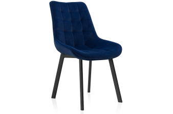 Стул на металлокаркасе Hagen dark blue