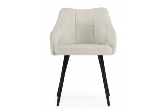Стул на металлокаркасе Chicago light gray / black legs KD